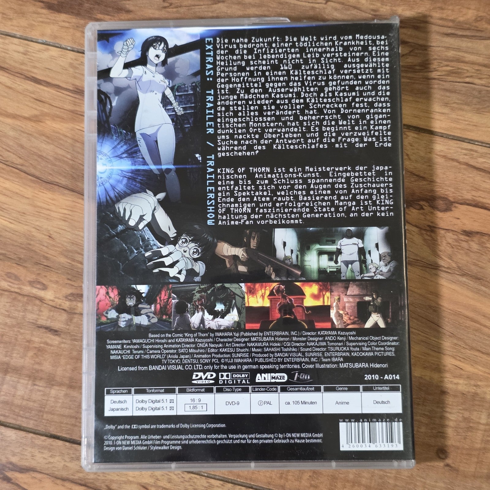 King Of Thorn Koigari 2009 DVD Kazuyoshi Katayama Anime German