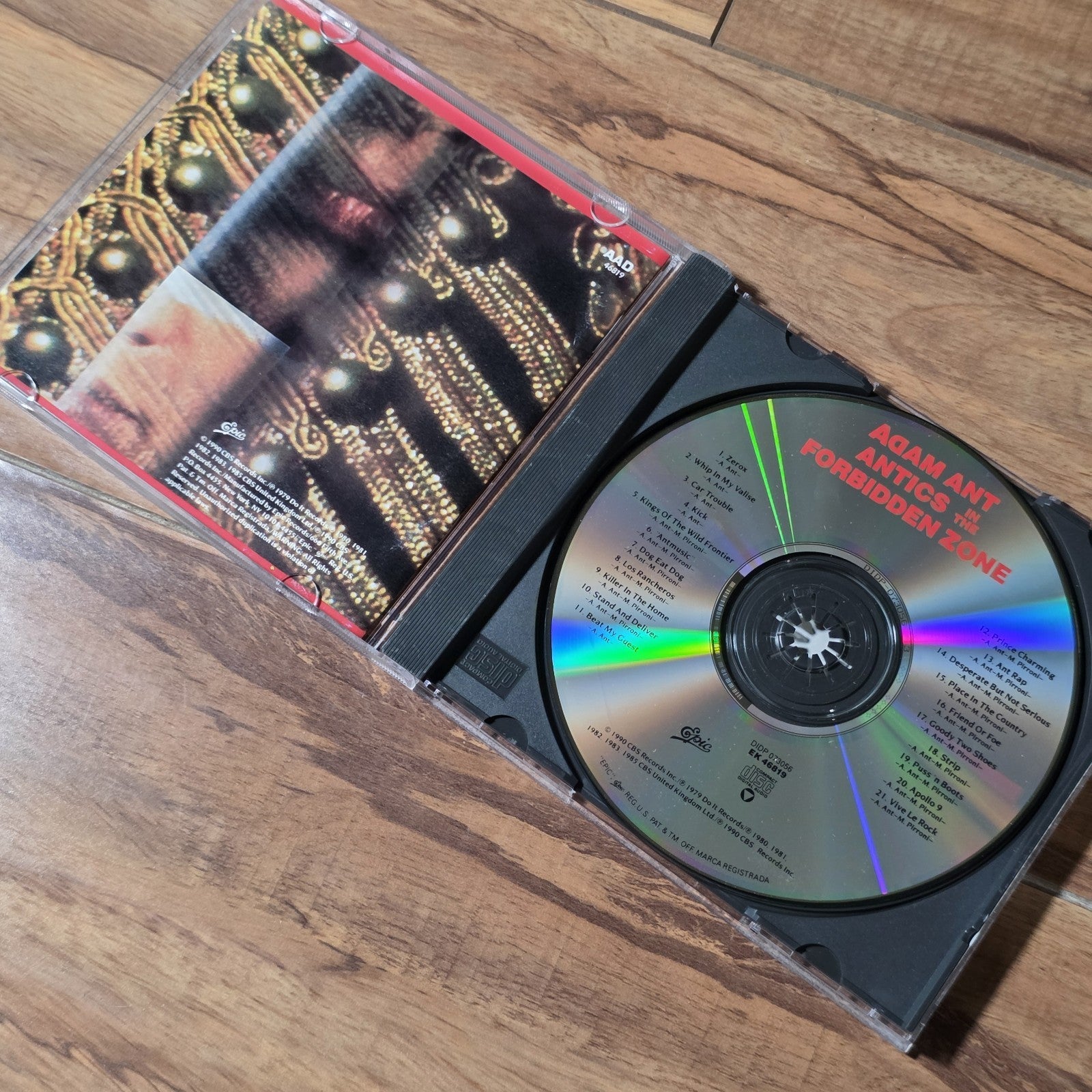 Adam Ant - Antics In The Forbidden Zone CD 1990 Epic New Wave Punk
