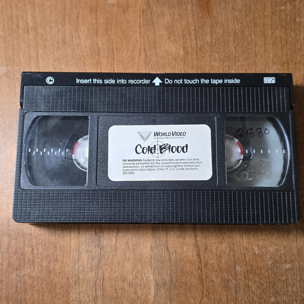 Cold Blood 1975 VHS Ralf Huettner Action Rutger Hauer 1987 World Video