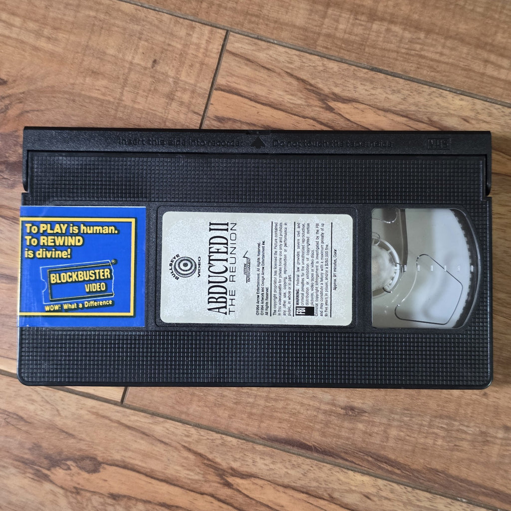 Abducted II The Reunion 1994 VHS Boon Collins Action Rare HTF