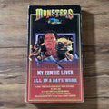 Monsters - My Zombie Lover / All in a Days Work VHS Horror HTF