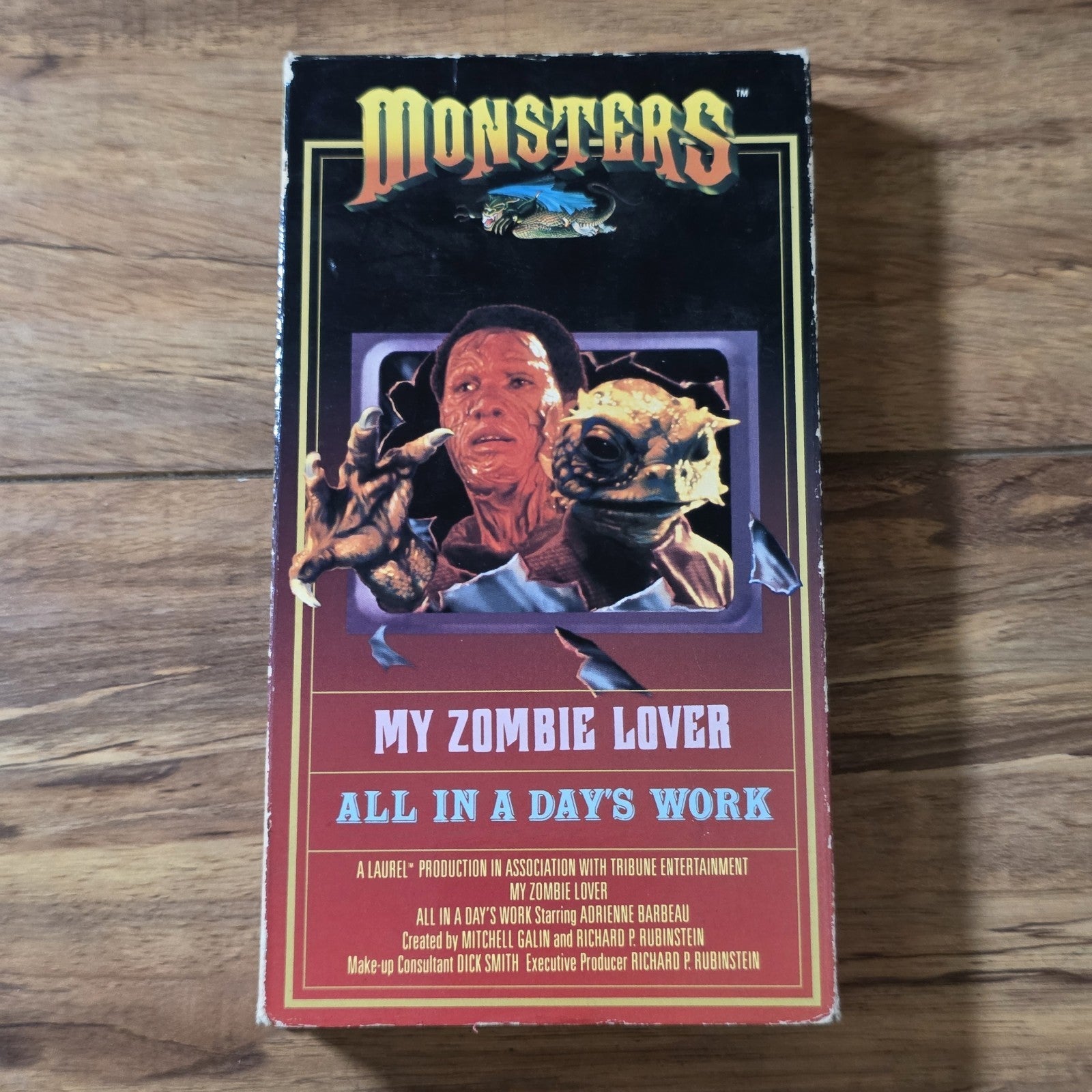 Monsters - My Zombie Lover / All in a Days Work VHS Horror HTF