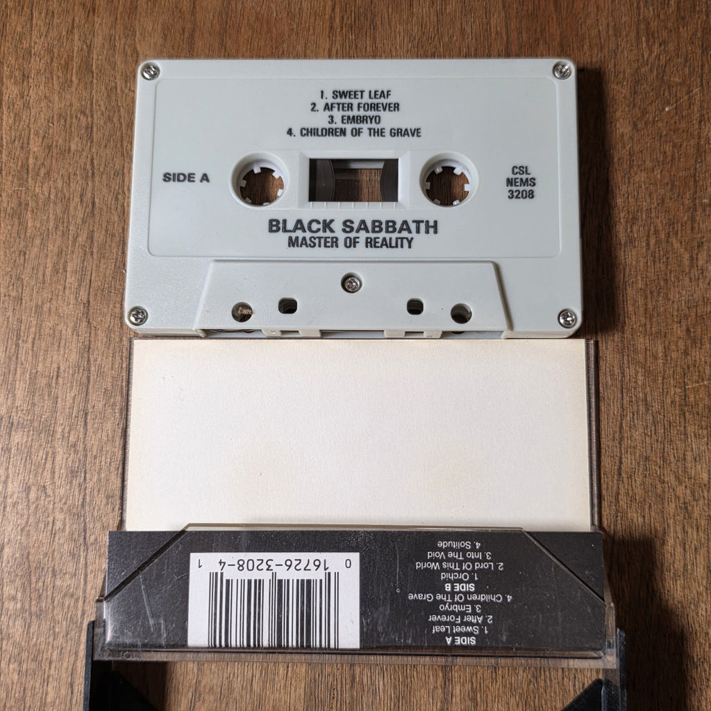 Black Sabbath - Master Of Reality Cassette Album Heavy Metal Rare HTF