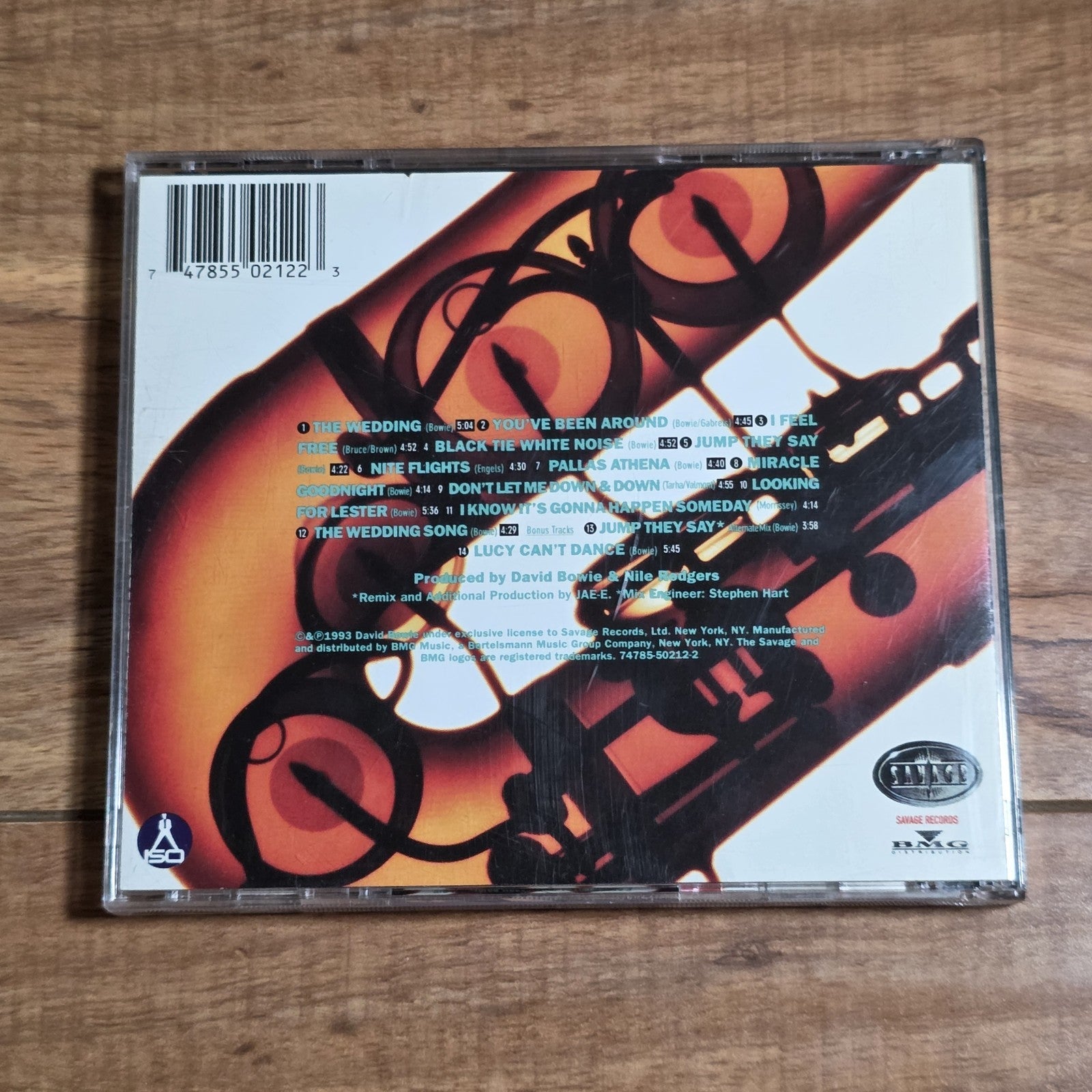 David Bowie - Black Tie White Noise CD Album 1993 Art Rock Synth-Pop