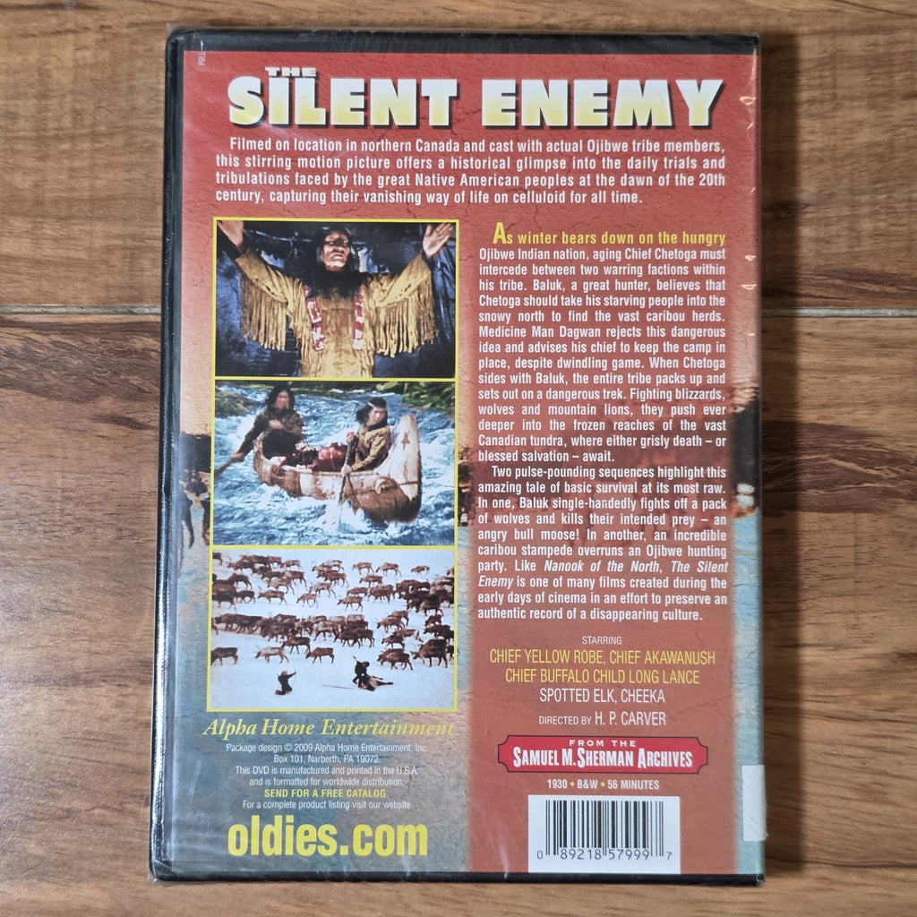 The Silent Enemy 1930 DVD H P Carver American Indian Epic New Sealed Rare HTF