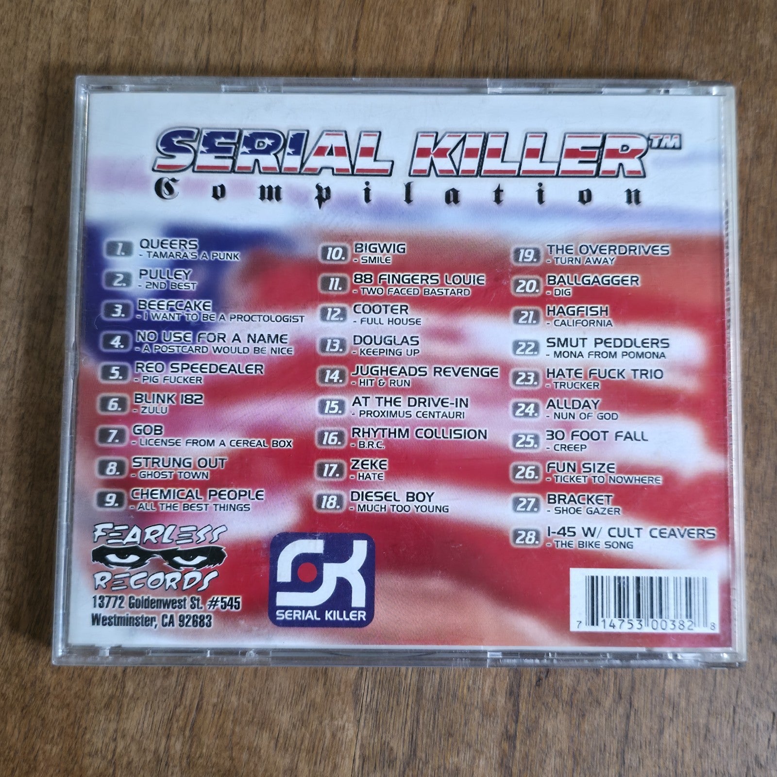 Various Artists - Serial Killer Compilation CD 1999 Punk Pop Punk