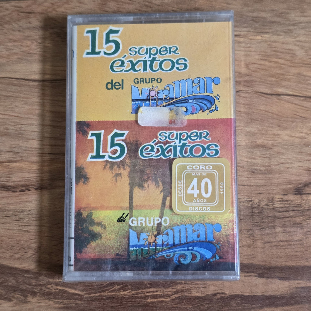 Grupo Miramar - 15 Super Exitos Vol 1 Cassette Latin Cumbia Rare HTF Sealed New