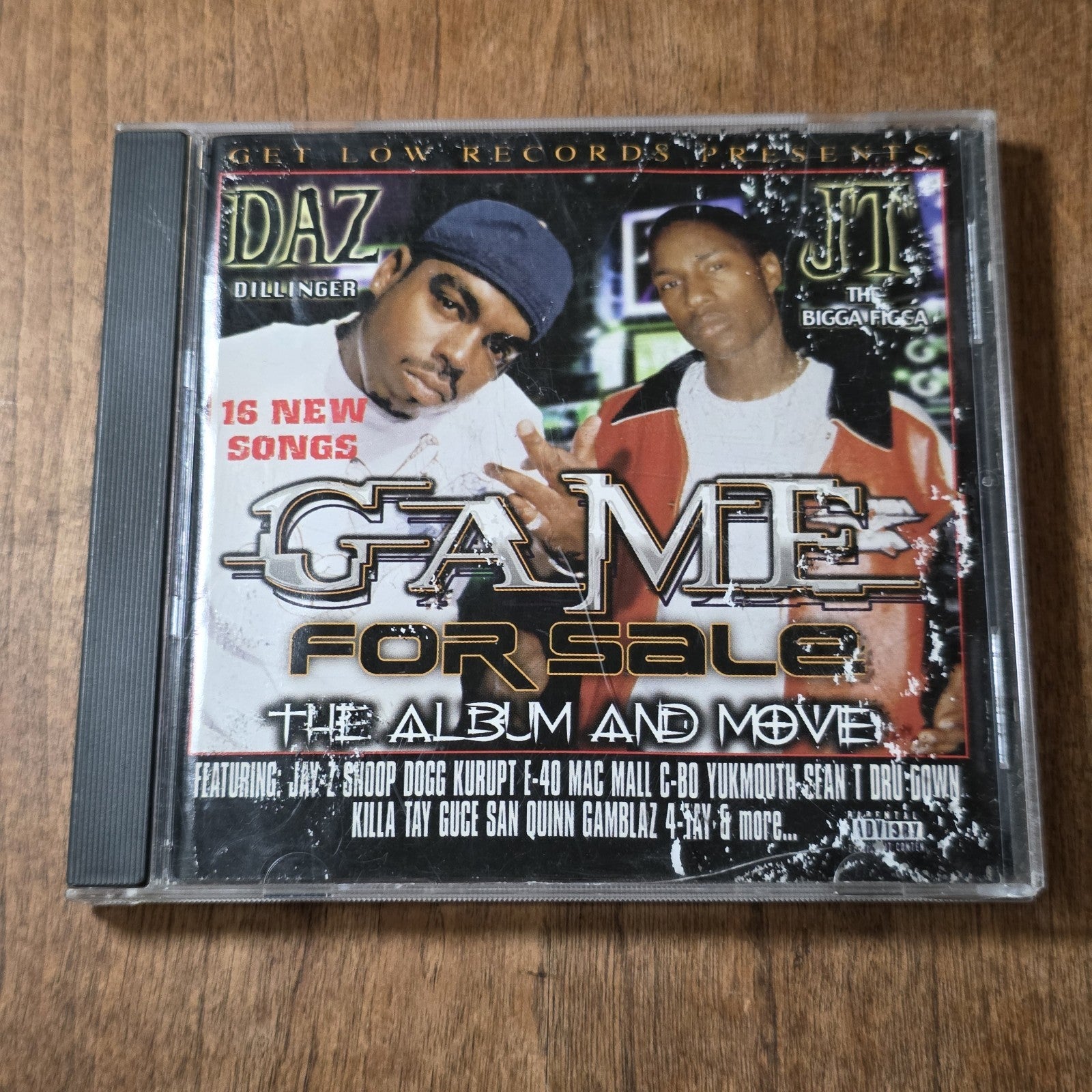 Daz Dillinger & JT the Bigga Figga - Game for Sale CD 2001 Hip Hop HTF READ