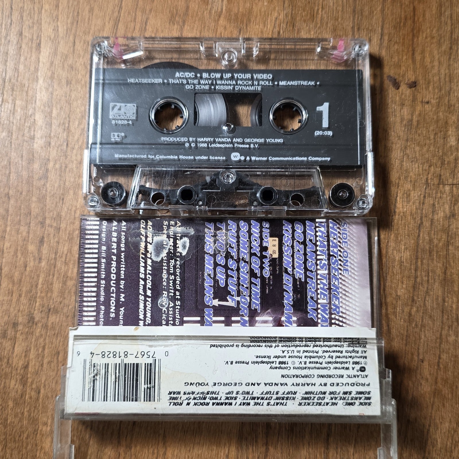 AC/DC - Blow Up Your Video Cassette Album 1988 Hard Rock