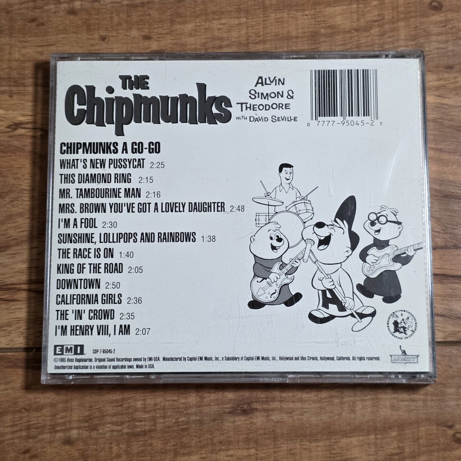The Chipmunks - The Chipmunks A Go-Go CD Album 1965 Pop Rock Rare HTF