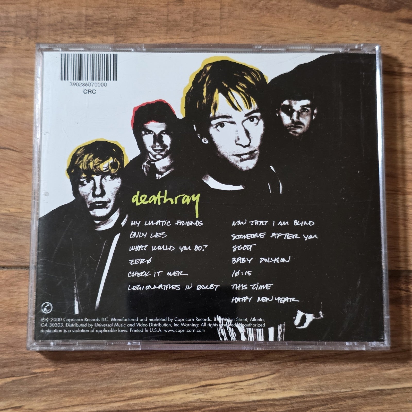 Deathray - Self-Titled CD Album 2000 Alternative Rock
