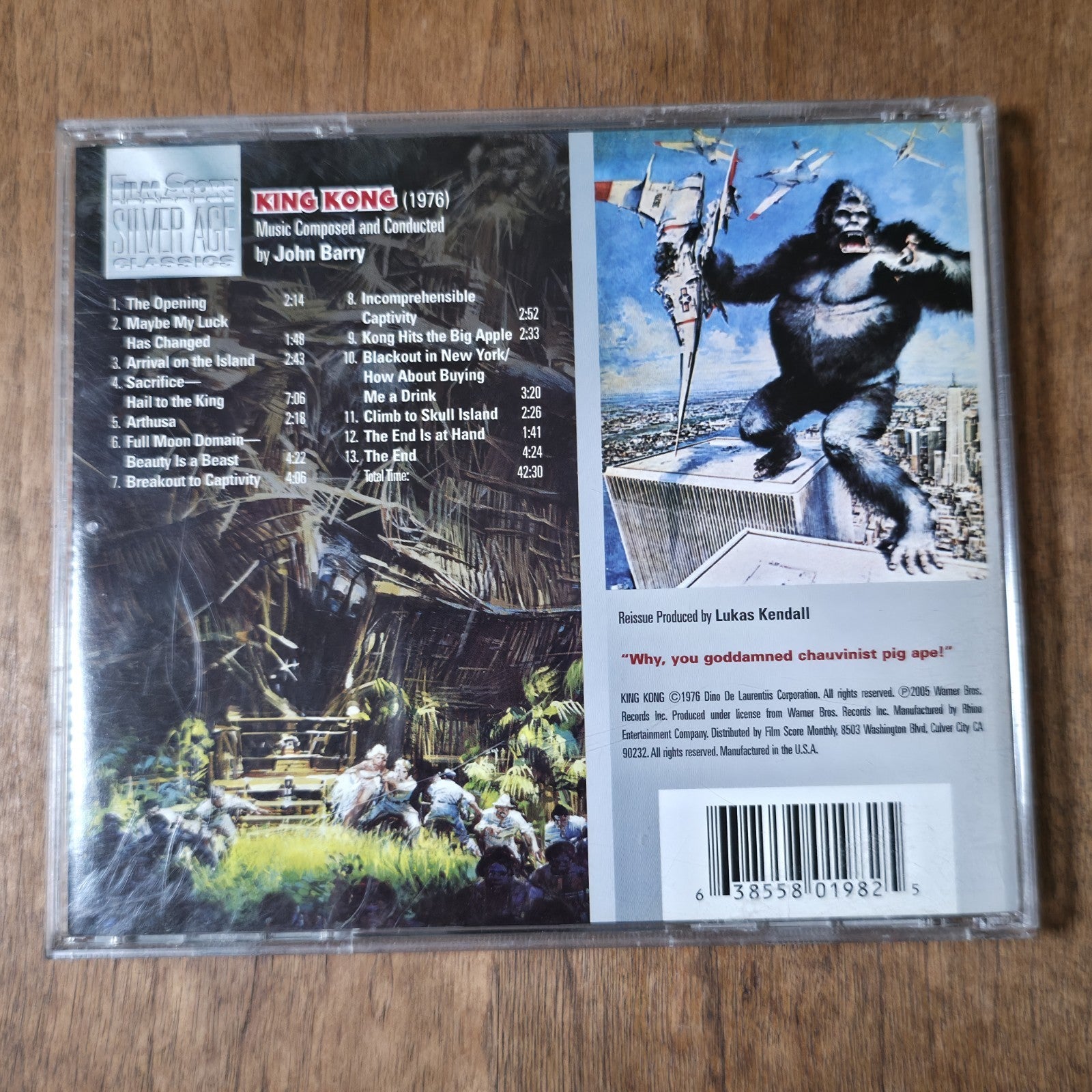 John Barry - King Kong Soundtrack Album 2005 Film Score CD Rare HTF