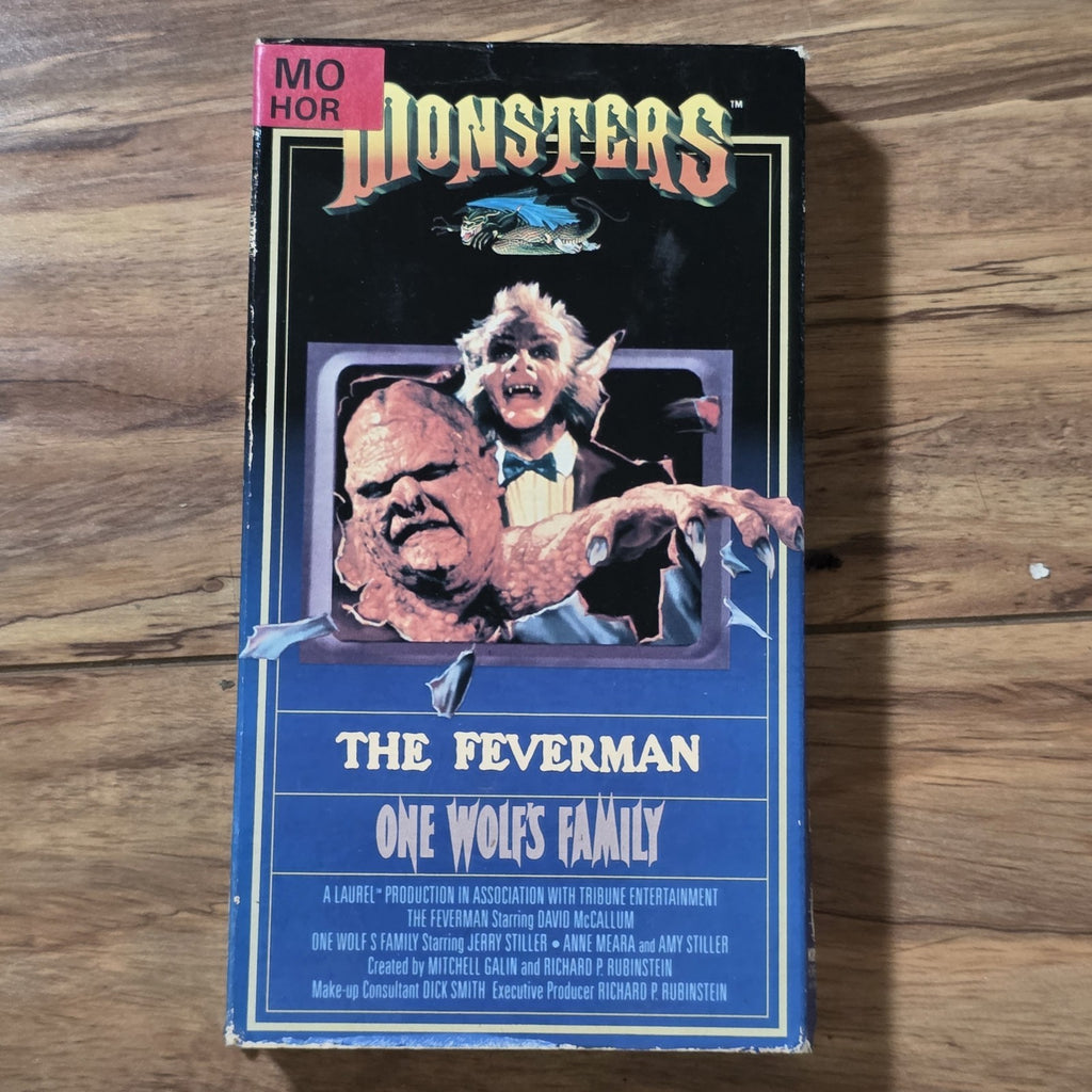 Monsters: The Feverman / One Wolfs Family VHS 1990s Horror Anthology HTF