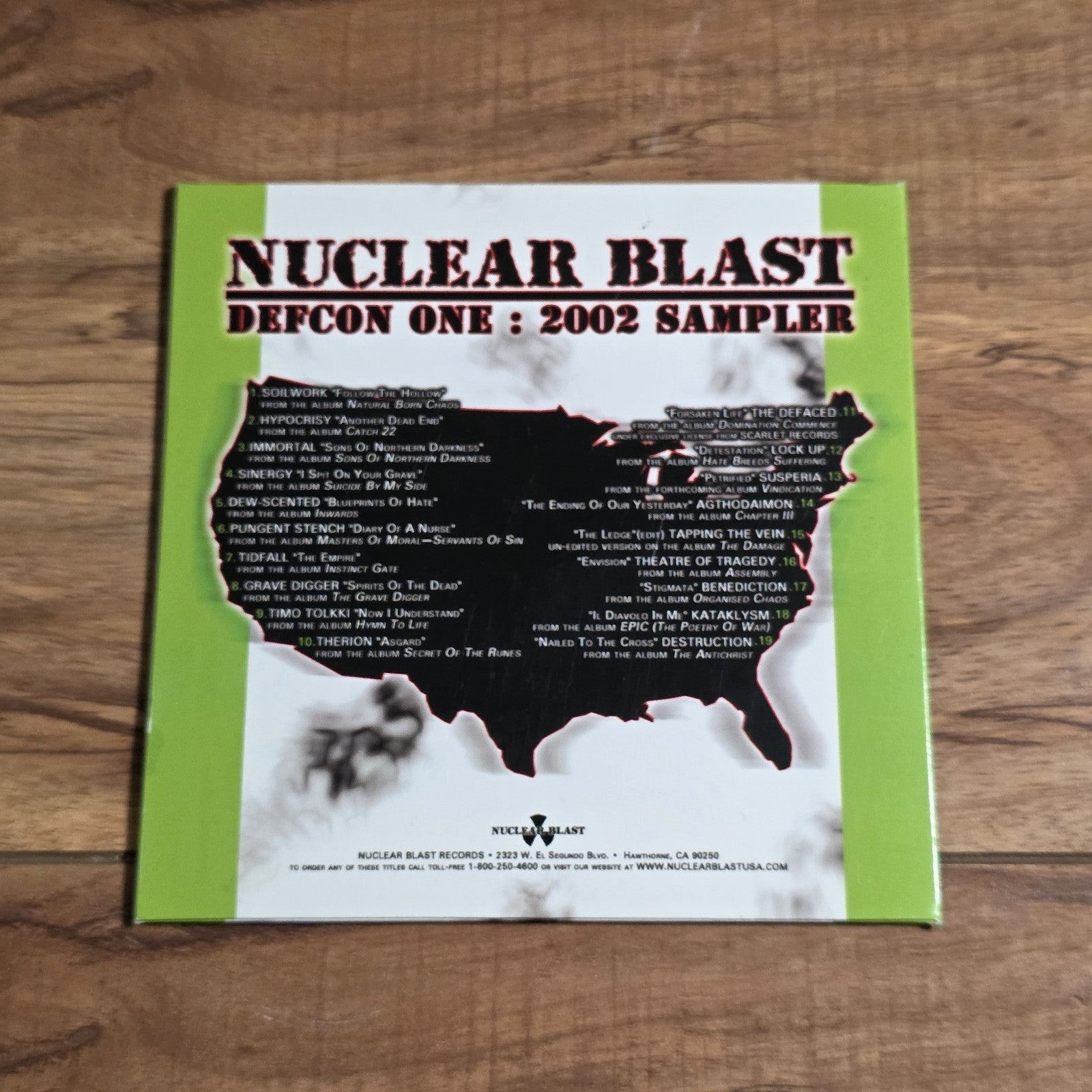 Nuclear Blast - Defcon One CD Compilation 2002 Metal Sampler HTF
