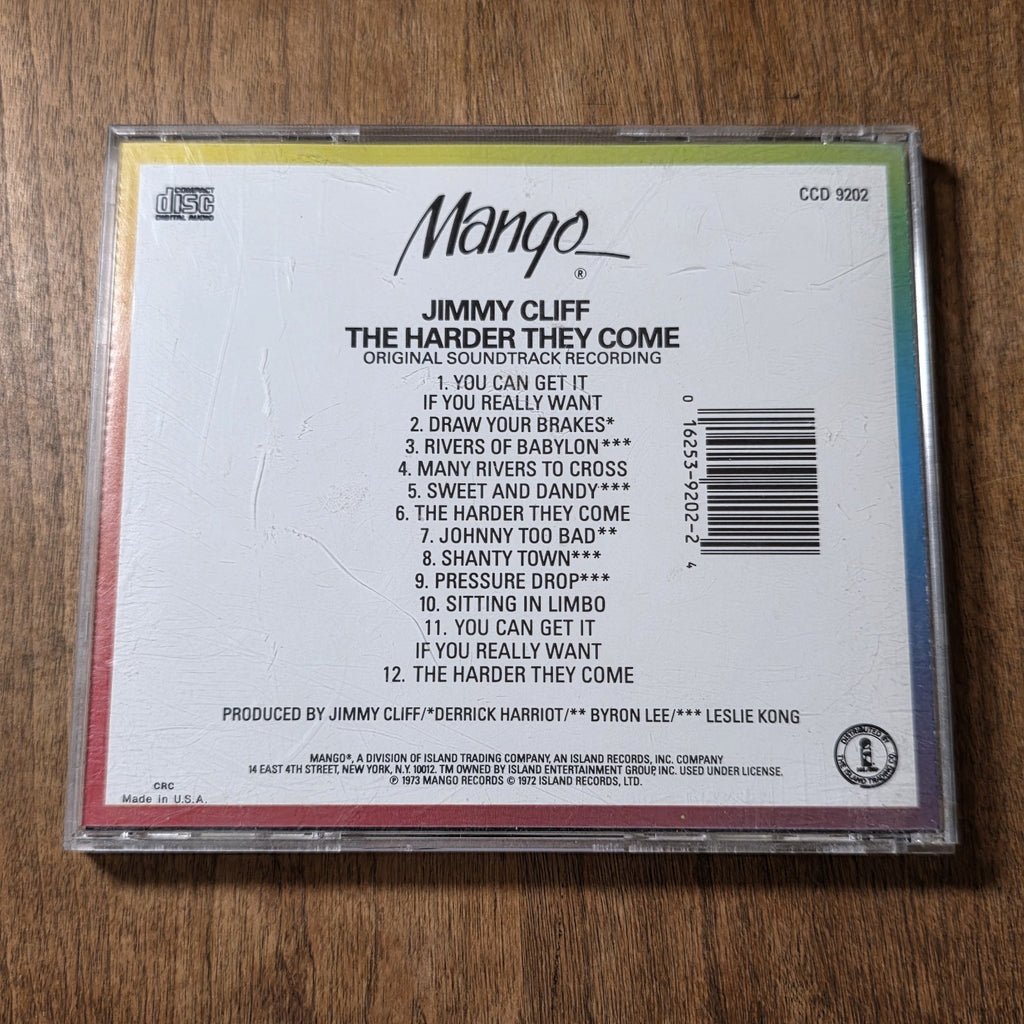 Jimmy Cliff The Harder They Come Soundtrack CD Reggae Original Motion Picture