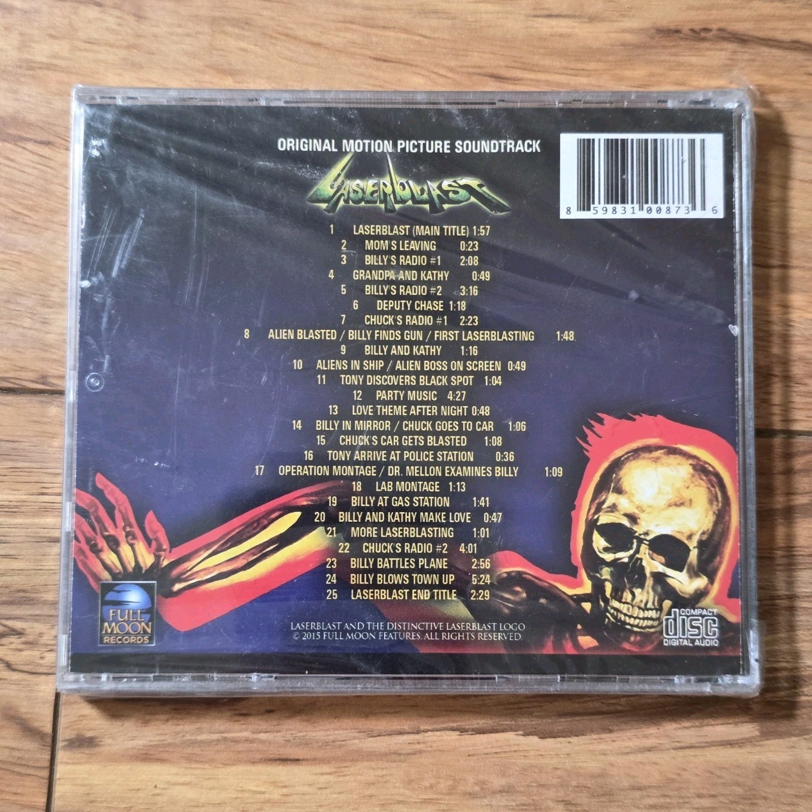 Laserblast Movie Soundtrack CD 2015 Sci-Fi Rock Full Moon Rare HTF Sealed New