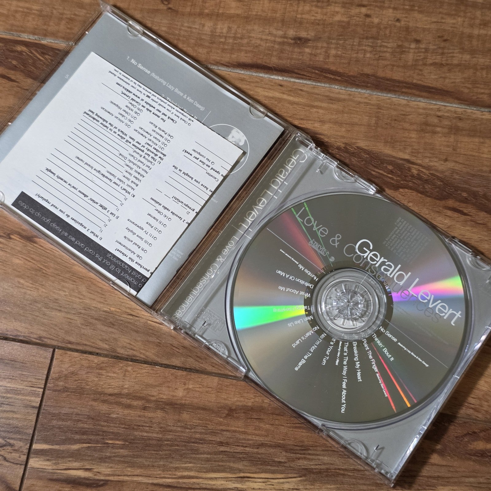 Gerald Levert - Love & Consequences CD 1998 EastWest Records R&B Soul