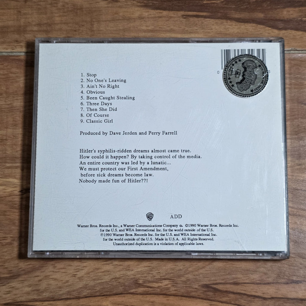 Jane's Addiction - Ritual de lo Habitual CD Album 1990 Alternative Rock