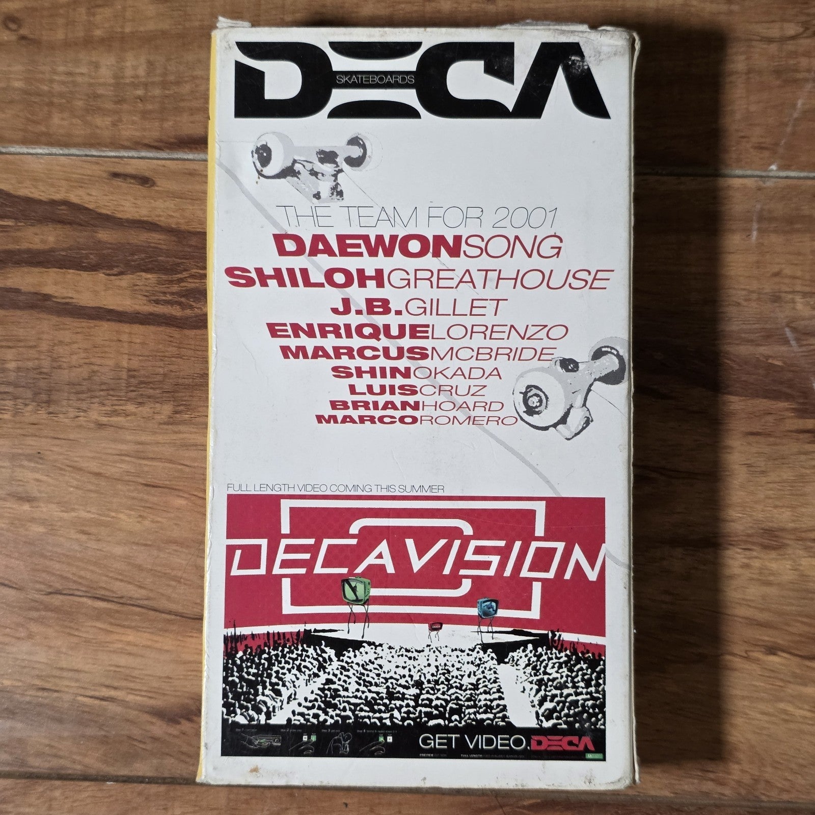 Deca Sneak Preview 2001 VHS Daewon Song Sports Skateboarding Rare HTF