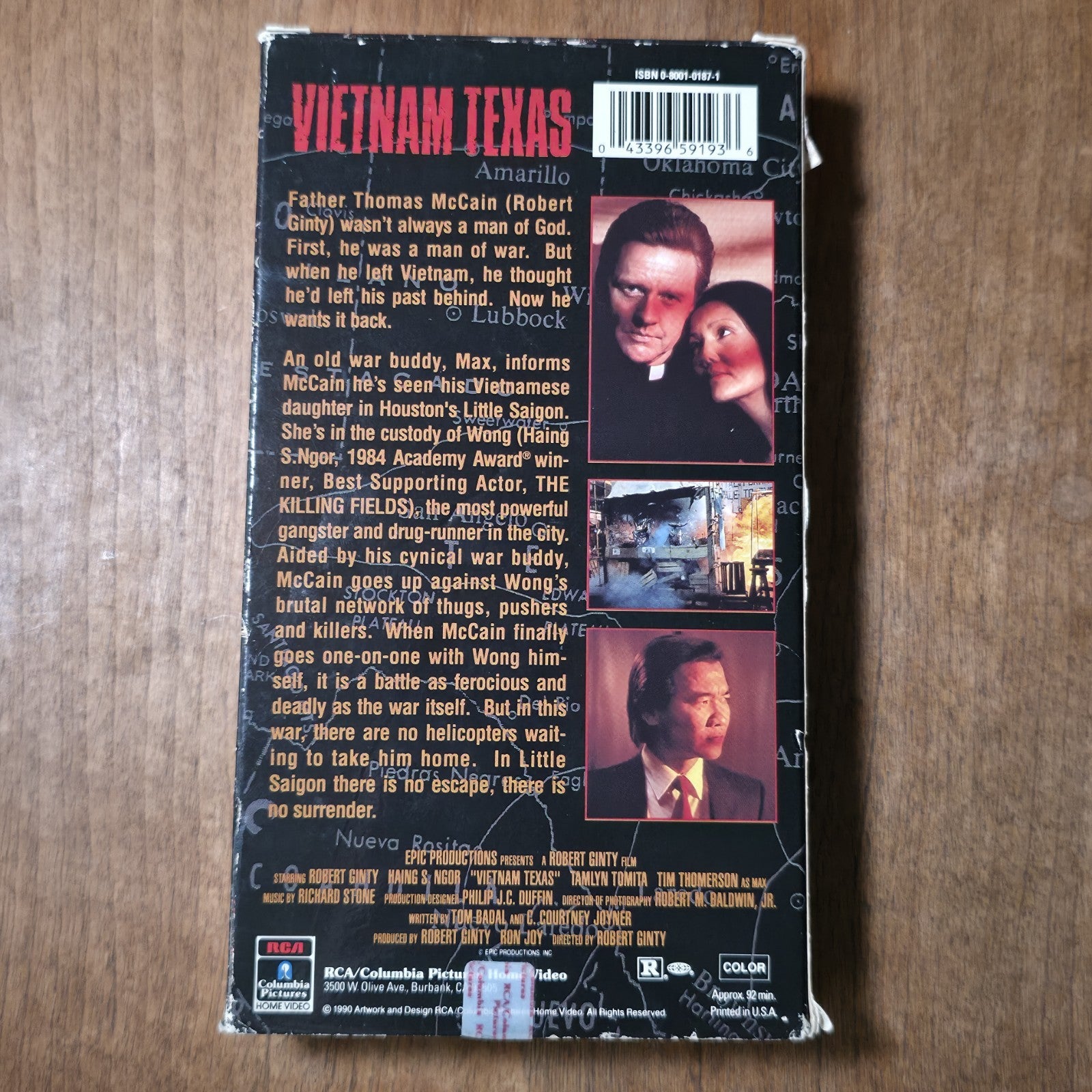 Vietnam Texas VHS 1990 Action Robert Ginty