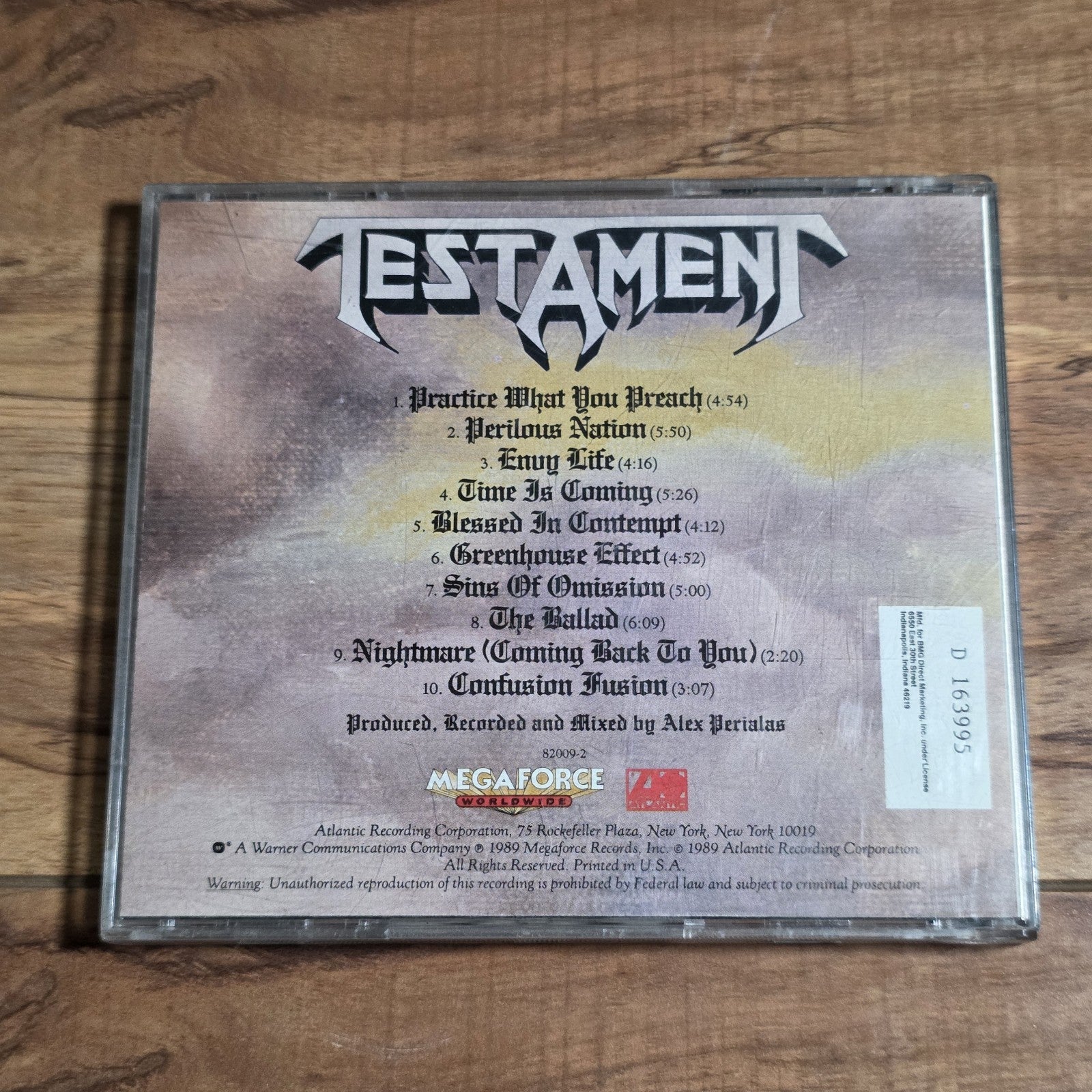 Testament - Practice What You Preach CD Album 1989 Thrash Metal HTF