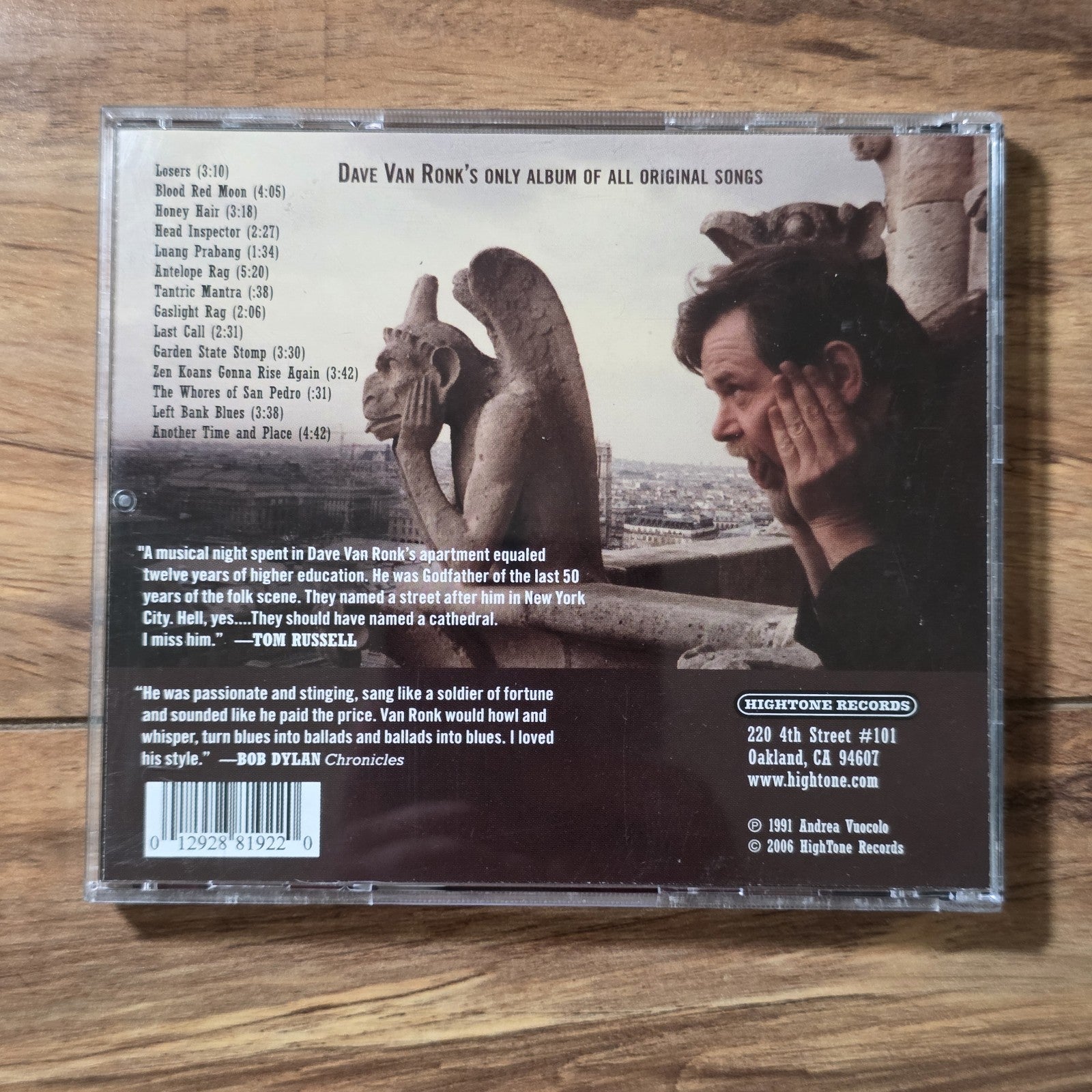 Dave Van Ronk - Going Back To Brooklyn CD Album 1985 Folk Rare HTF