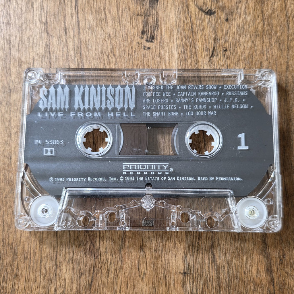 Sam Kinison - Live from Hell Cassette Live Album 1993 Comedy