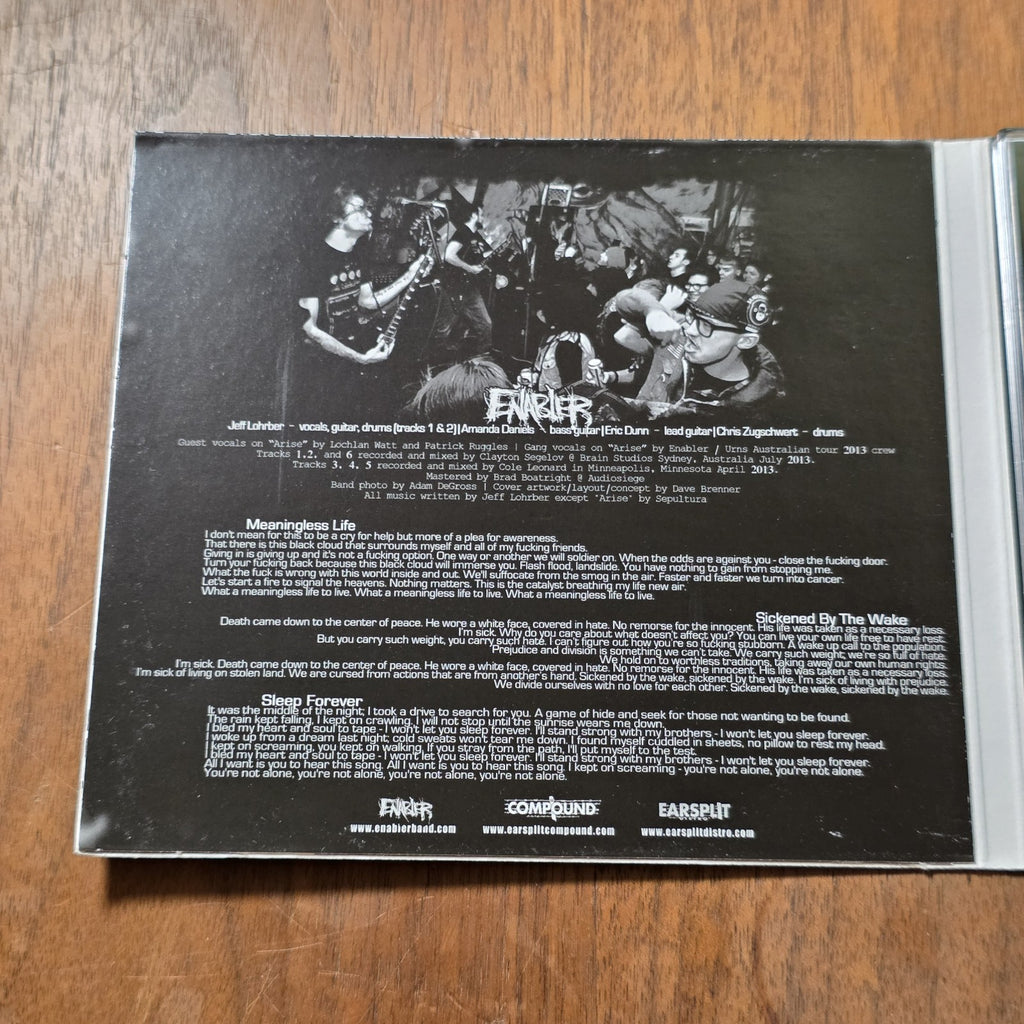Enabler - Flies CD EP 2014 Hardcore Punk