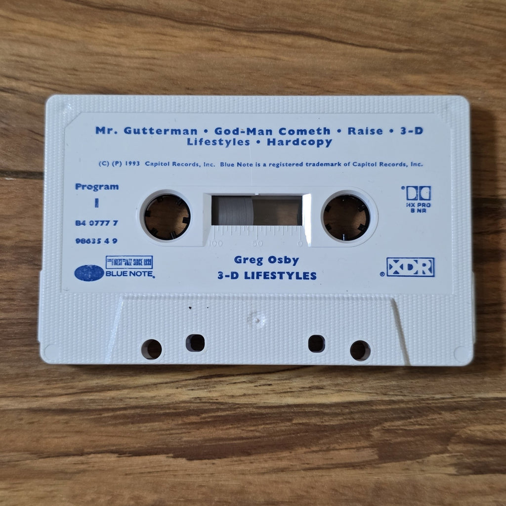 Greg Osby - 3-D Lifestyles Album 1993 Hip Hop Jazz Cassette Blue Note Records