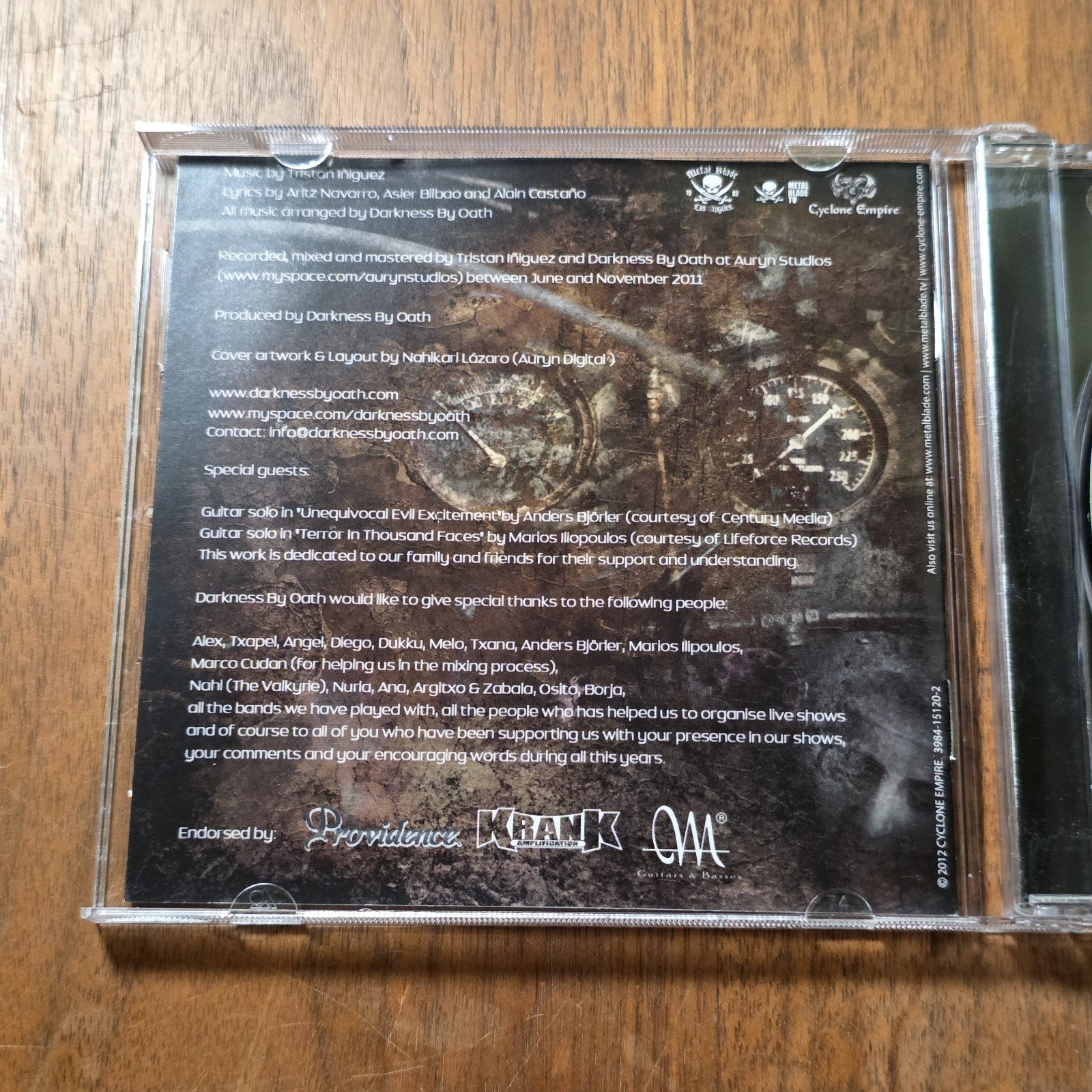 Darkness By Oath - Near Death Experience CD Album 2012 Melodic Death Metal