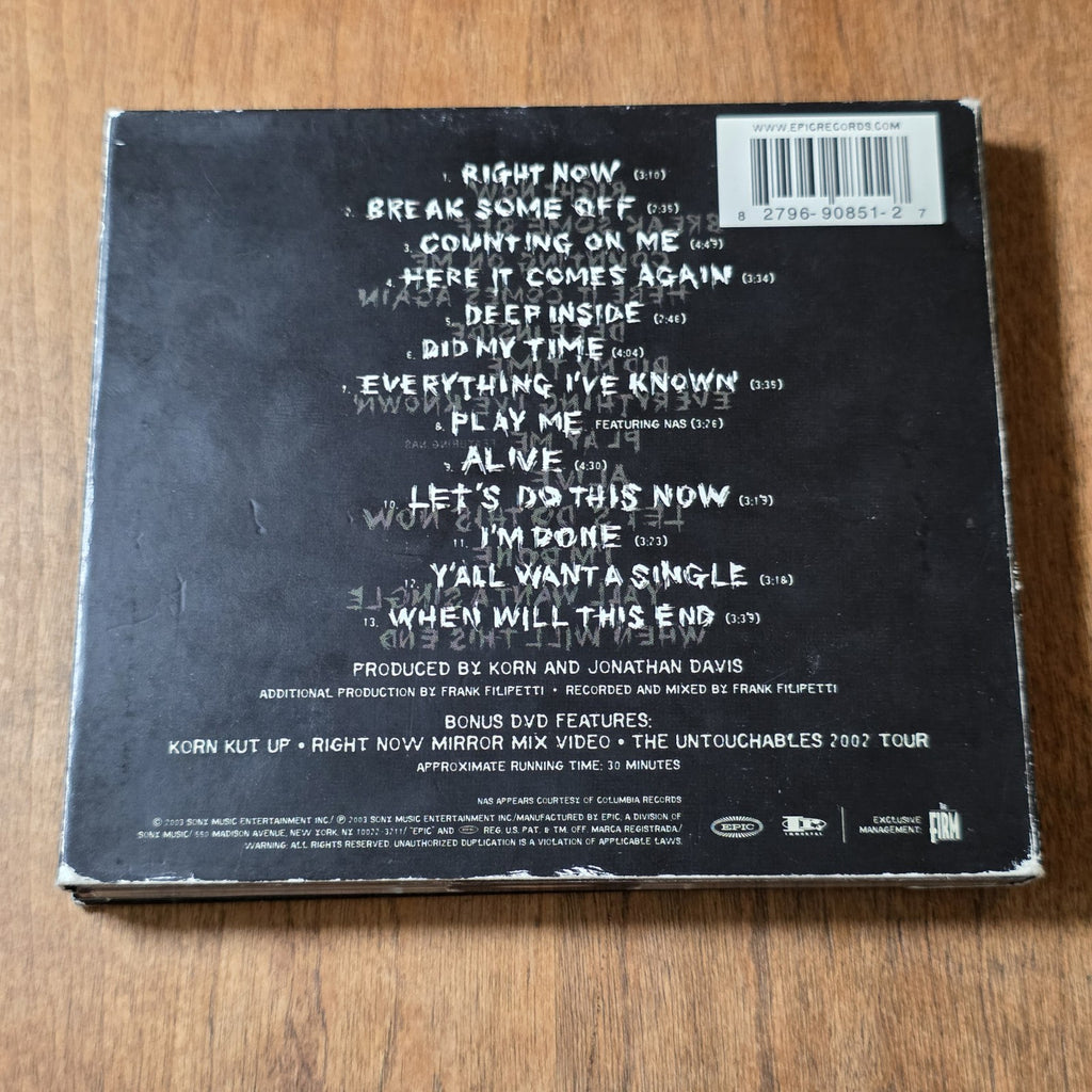 Korn - Take A Look In The Mirror CD DVD Album 2003 Nu Metal