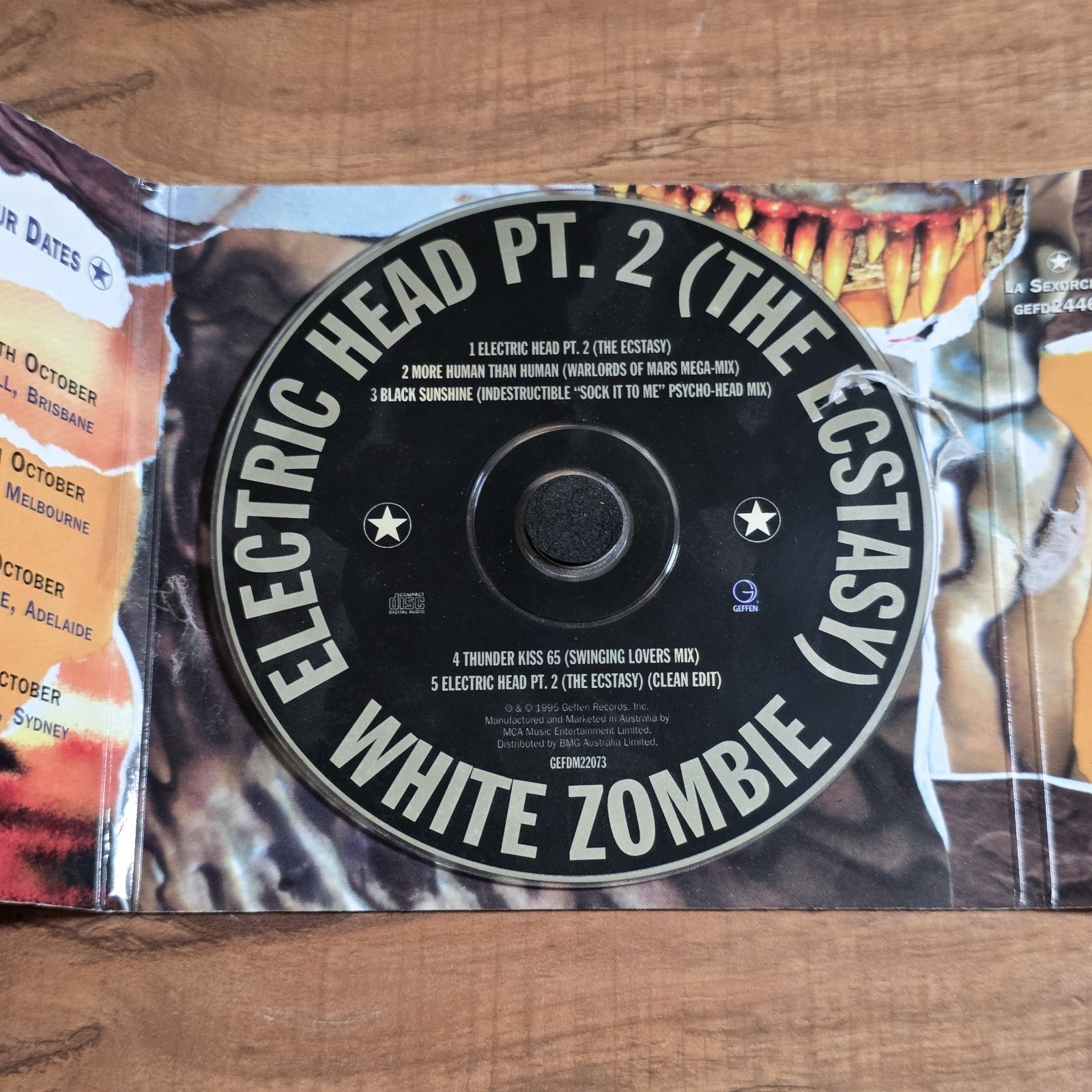 White Zombie - Electric Head Pt 2 CD EP 1995 Industrial Metal Rare HTF