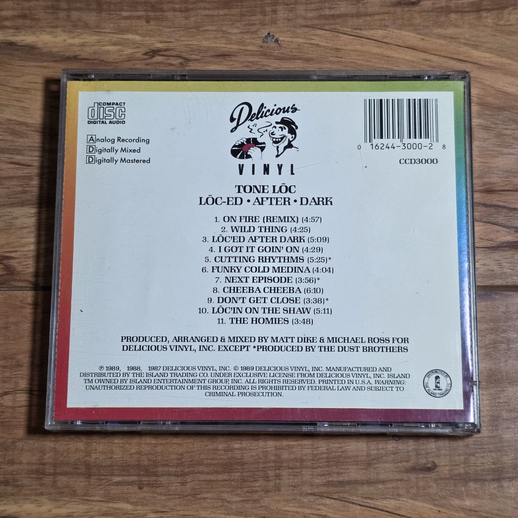 Tone Loc - Loc-Ed After Dark CD Album 1989 Hip Hop