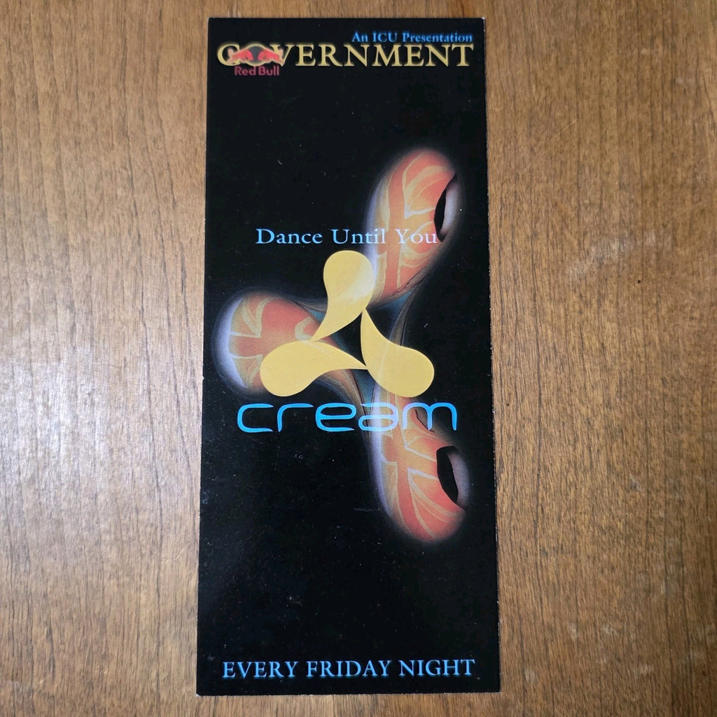 Dance Until You Cream 90s Rave Flyer Los Angeles Hollywood Dimitri EDM