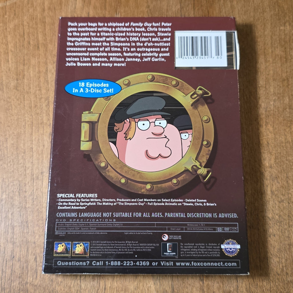 Family Guy Season 13 DVD 2014 Comedy Animated Slipcover New Sealed