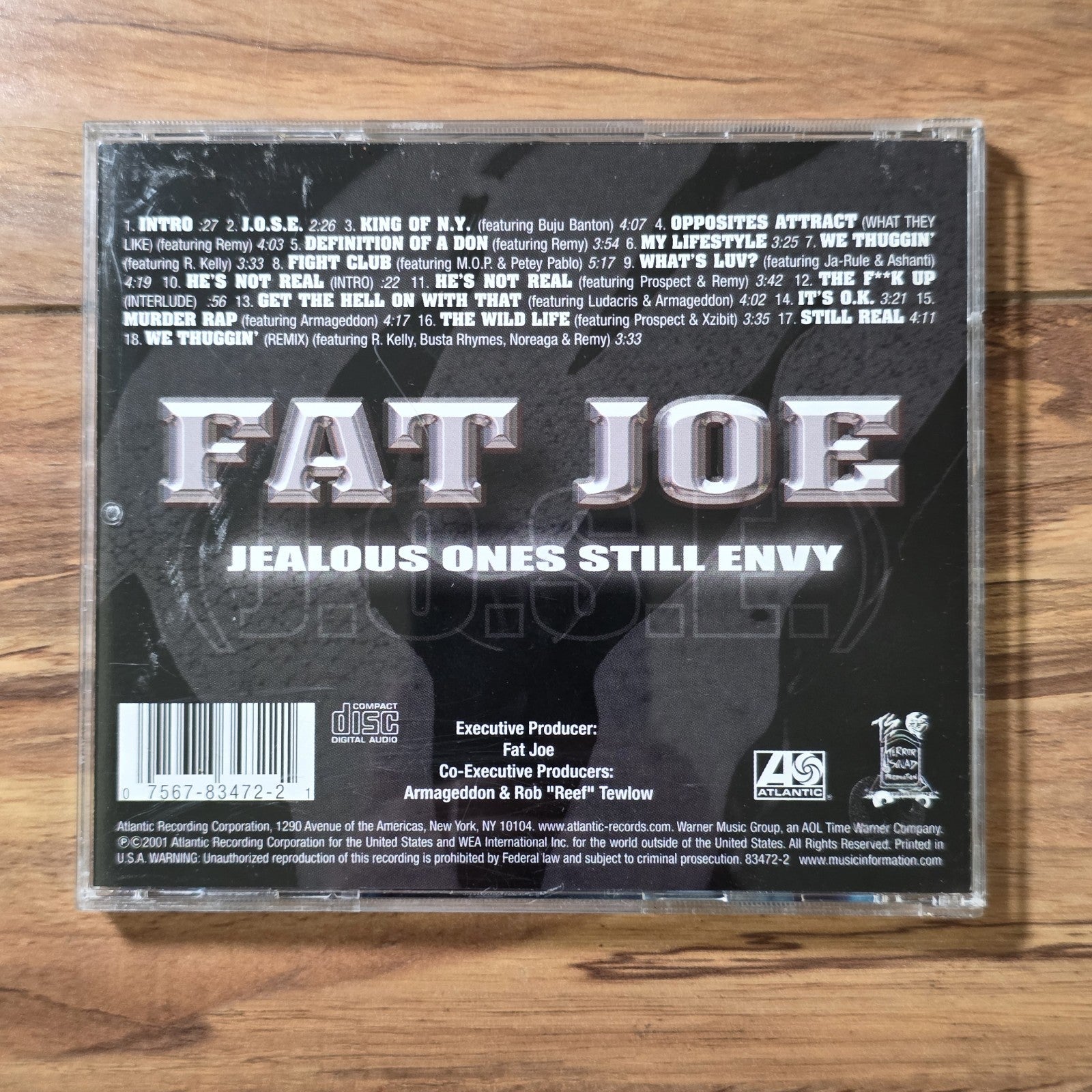 Fat Joe - Jealous Ones Still Envy J.O.S.E. CD Album 2001 Hip Hop