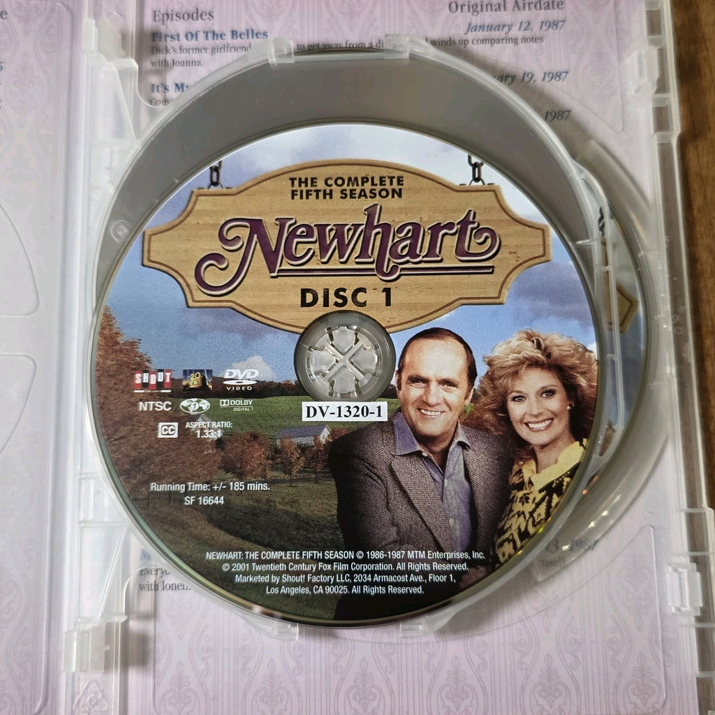 Newhart: The Complete Fifth Season DVD 1986 Comedy TV Series