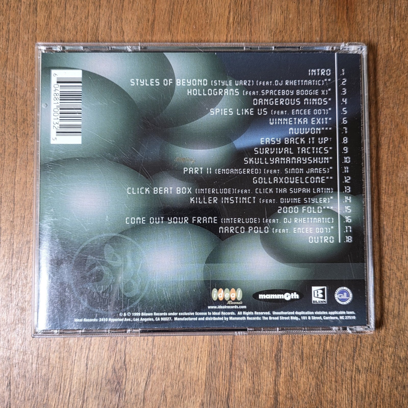 Styles Of Beyond - 2000 Fold CD 1998 Underground Hip Hop Rap Spytech Rare HTF