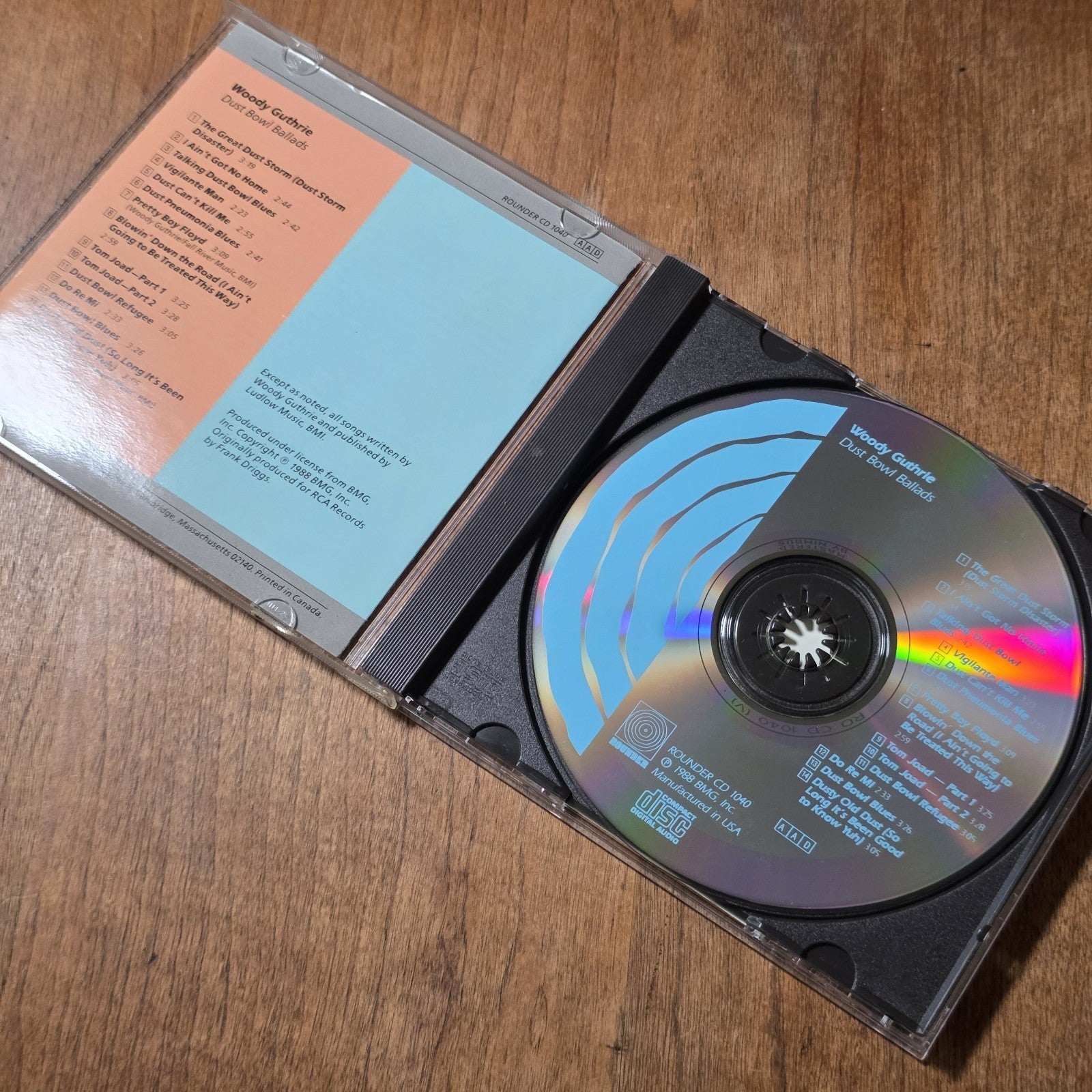 Woody Guthrie - Dust Bowl Ballads CD Compilation 1988 Folk Rounder
