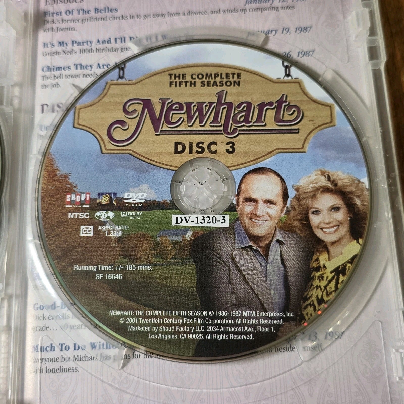 Newhart: The Complete Fifth Season DVD 1986 Comedy TV Series