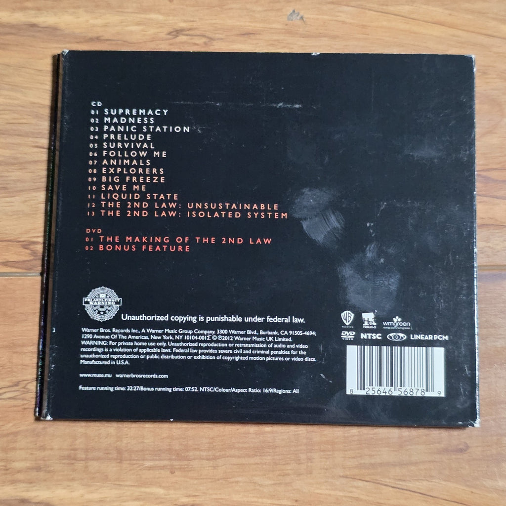 Muse - The 2nd Law CD Album 2012 Alternative Rock