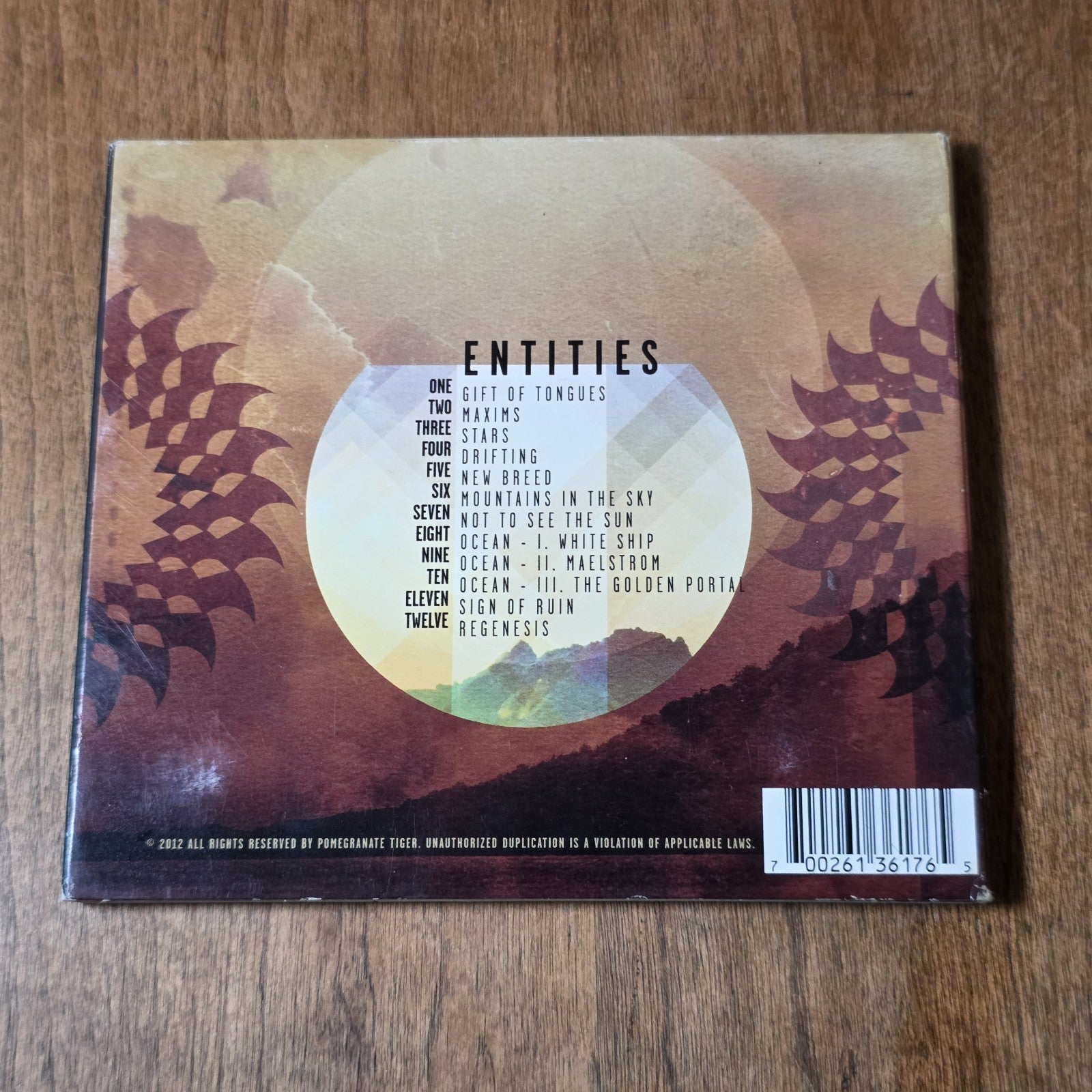 Pomegranate Tiger - Entities CD Album 2013 Prog Metal Rare HTF
