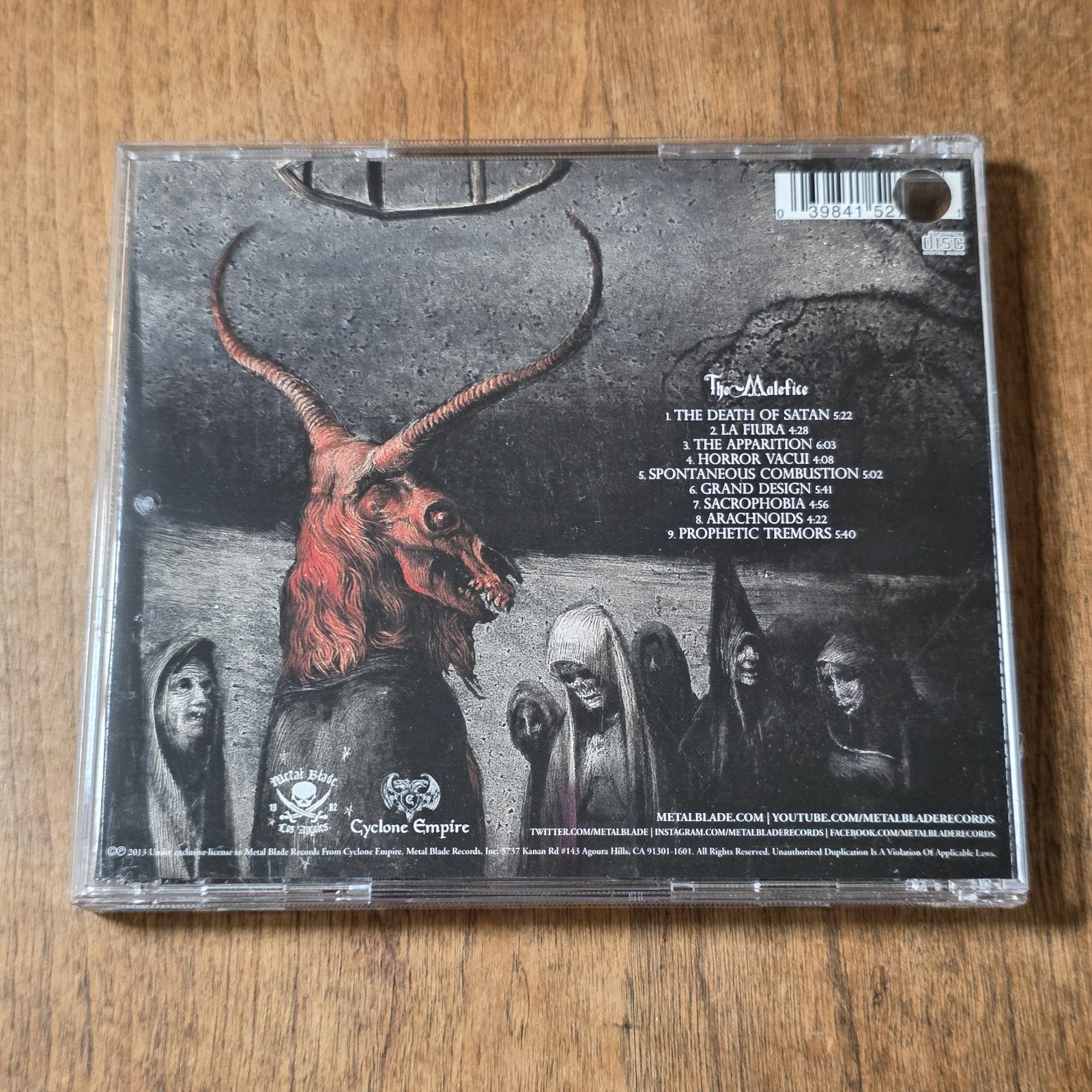 Pentagram Chile - The Malefice CD Album 2013 Death Metal HTF
