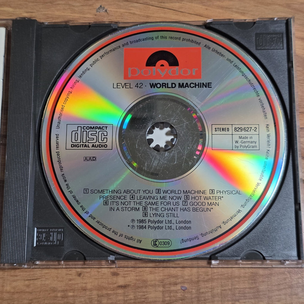 Level 42 - World Machine CD Album 1985 Synth-Pop Post-Funk