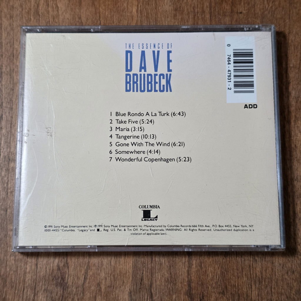 Dave Brubeck - The Essence of Dave Brubeck CD Compilation 1991 Jazz