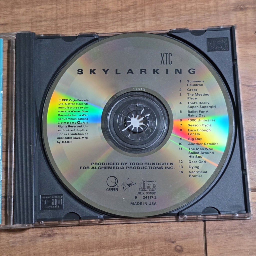 XTC - Skylarking CD Album 1987 New Wave Indie Rock