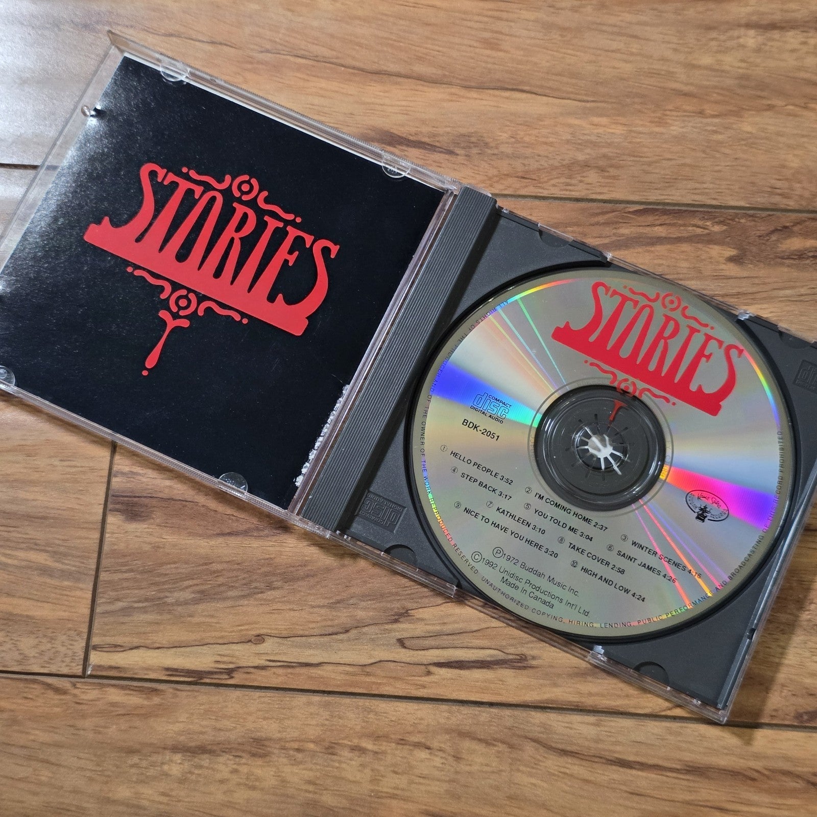 Stories - Self-Titled CD Album 1972 Pop Rock Rare HTF