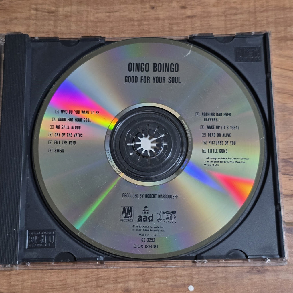 Oingo Boingo - Good For Your Soul CD Album 1987 Alternative Rock Rare HTF