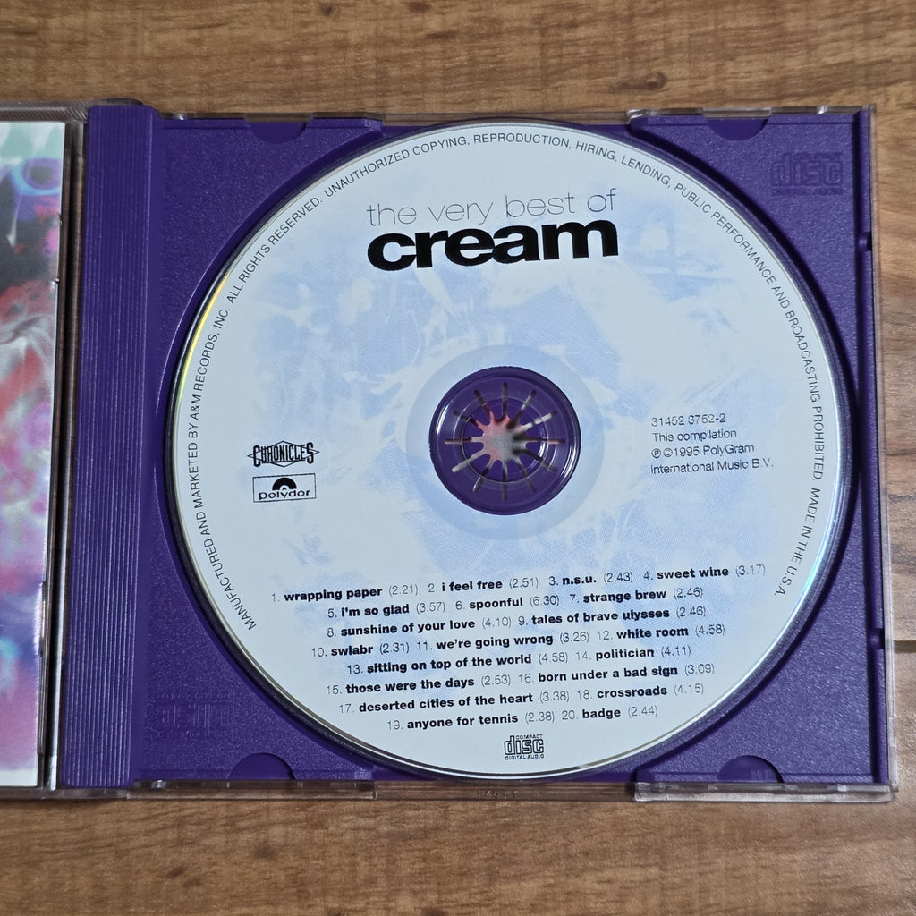 Cream - Very Best of Cream CD Compilation 1995 Blues Rock