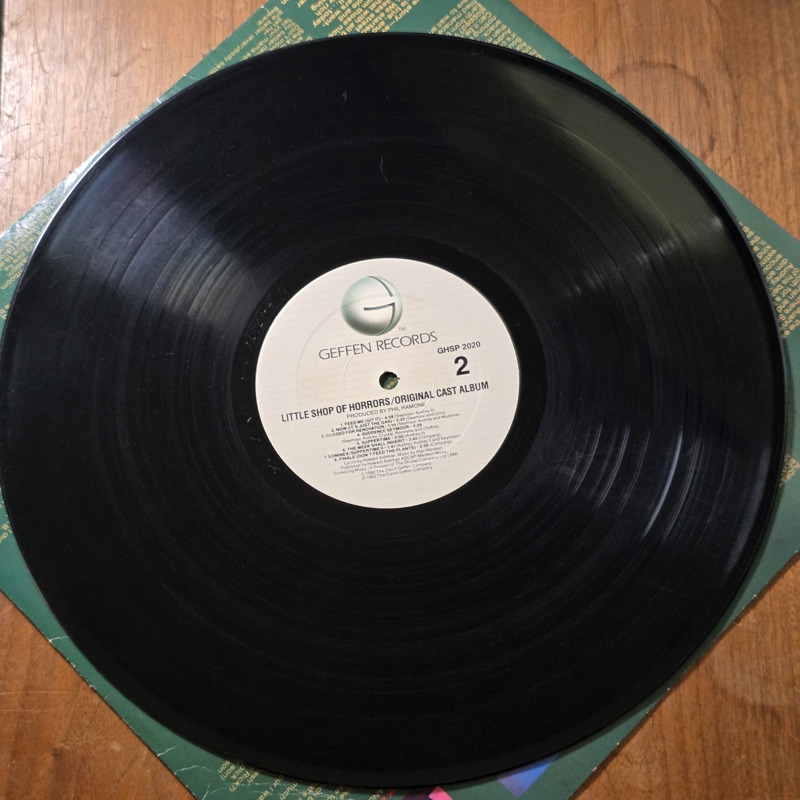 Little Shop Of Horrors Original Cast Vinyl LP 1982 Soundtrack Rare HTF